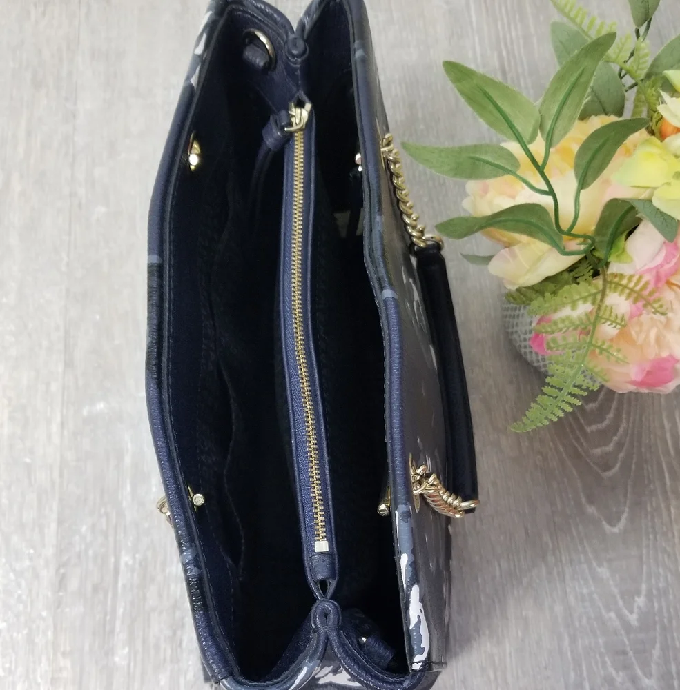 🎉HP🎉Kate Spade Briar Lane Night Rose Meena Satchel - Picture 12 of 16